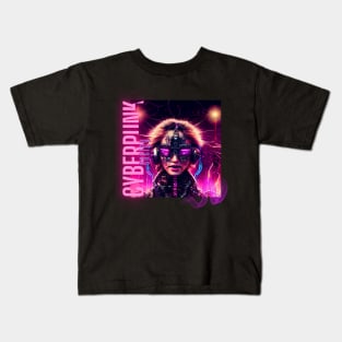 Cyberpunk girl Kids T-Shirt
